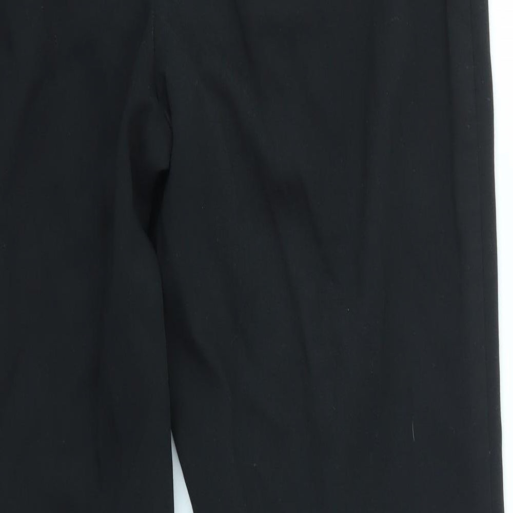 M&S Womens Black   Dress Pants Trousers Size 10 L25 in