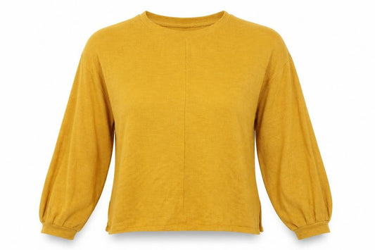 H&M Womens Yellow   Basic Blouse Size S