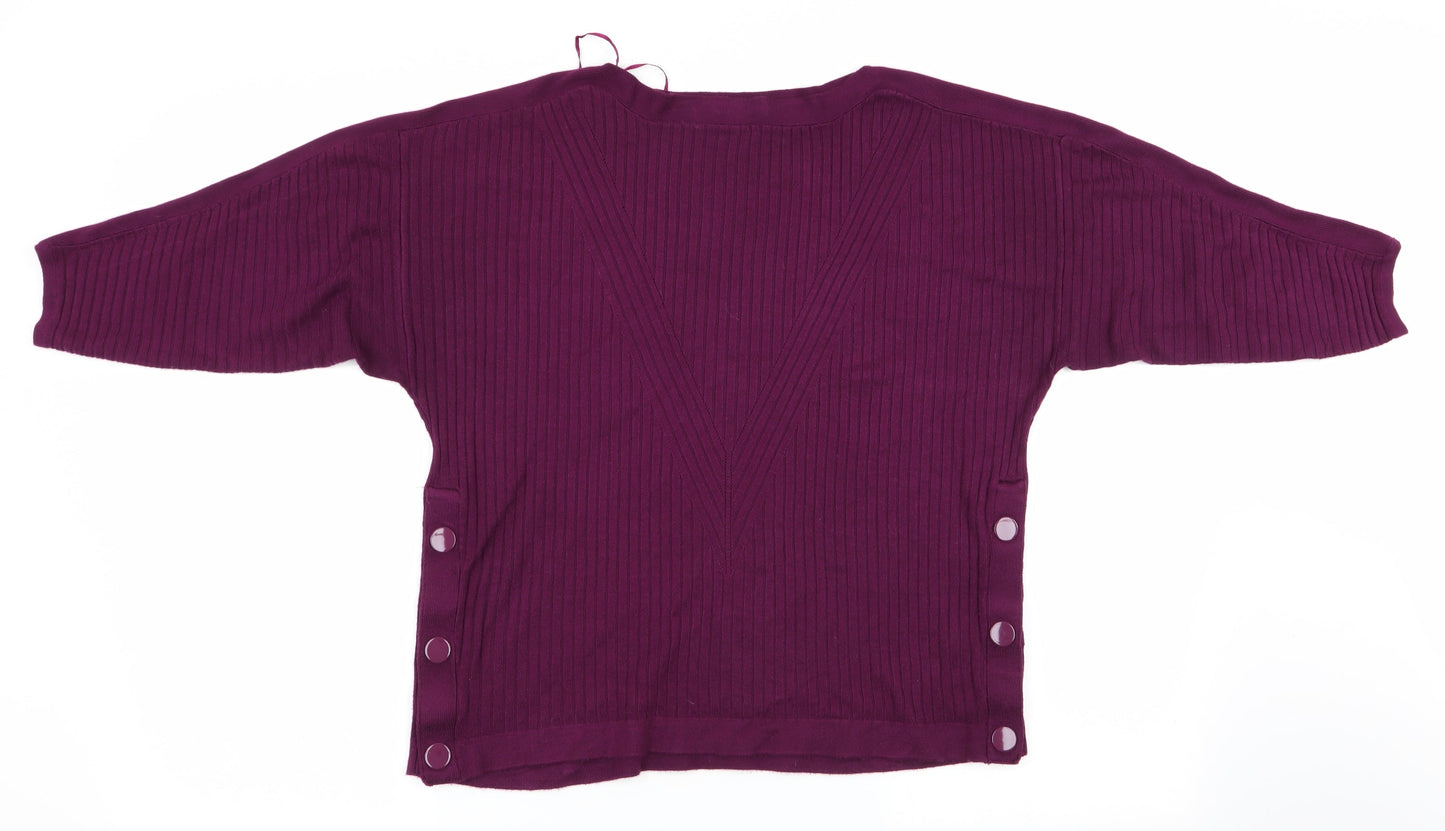 Marks and Spencer Womens Purple   Pullover Jumper Size M