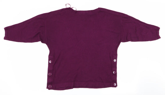 Marks and Spencer Womens Purple   Pullover Jumper Size M