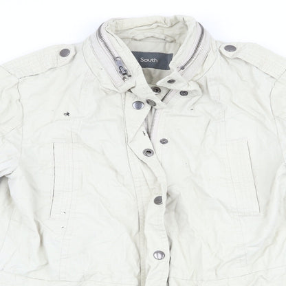 South Womens Beige   Anorak Coat Size 8