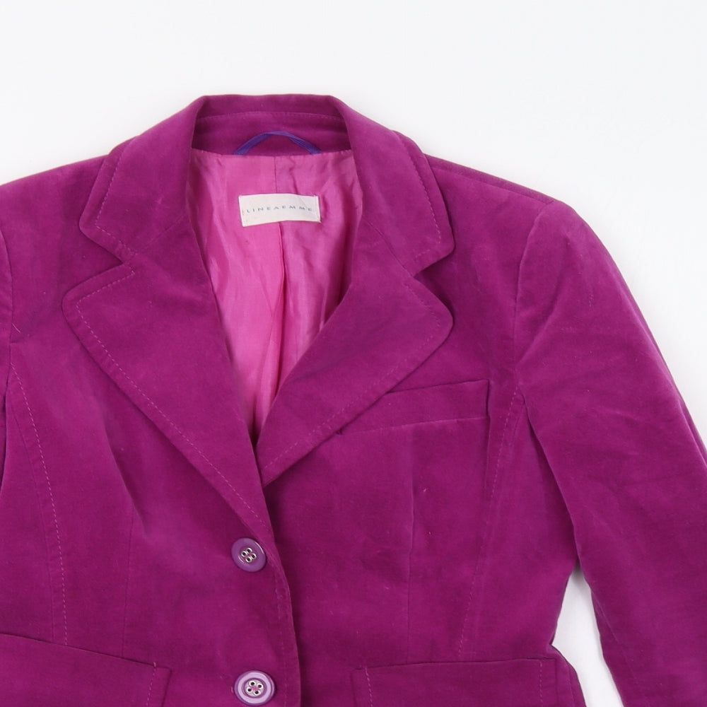 Lineaemme Womens Purple   Jacket Blazer Size 12