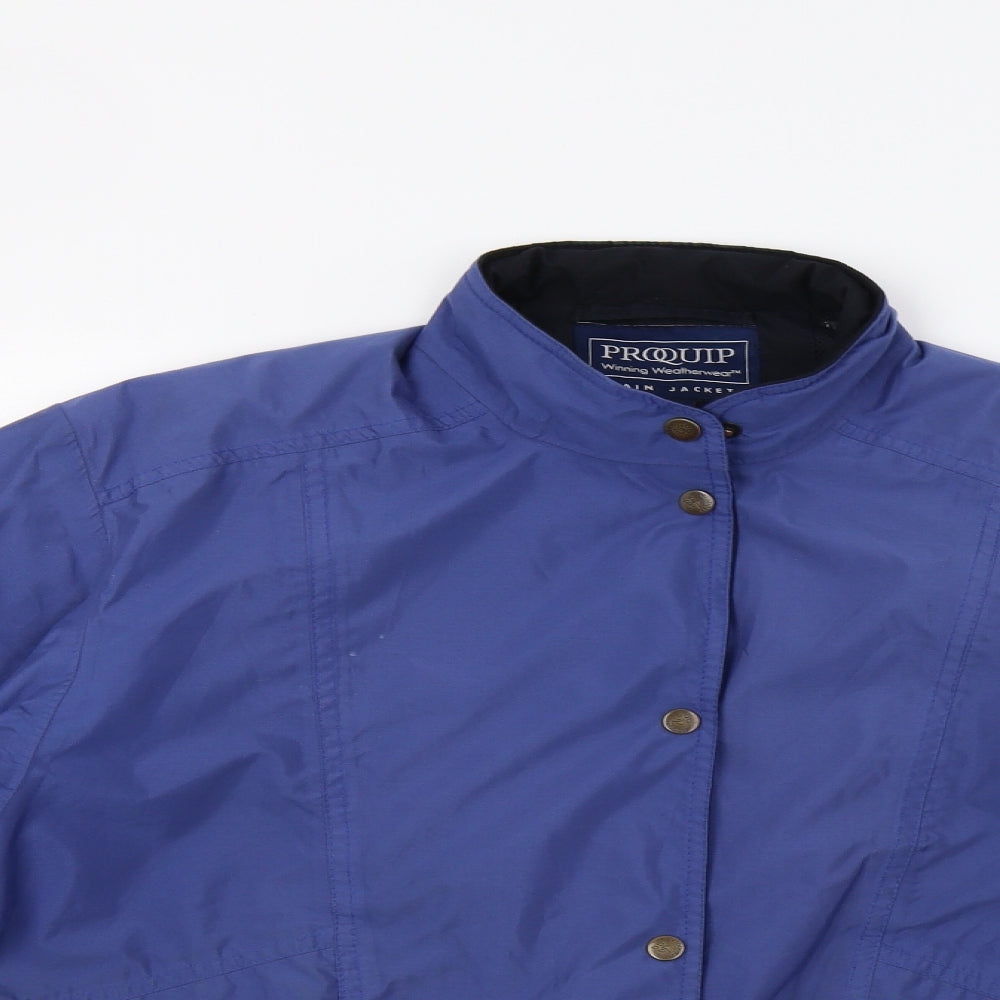 Prpquip Womens Blue   Rain Coat Jacket Size S