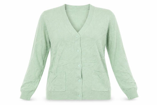 Damart Womens Green   Cardigan Jumper Size M