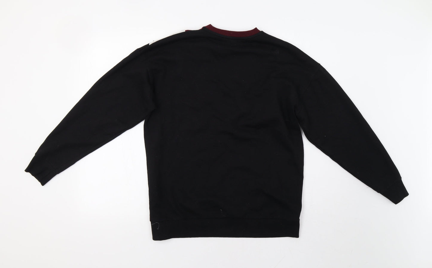 NewLook Womens Black Striped  Pullover Sweatshirt Size S