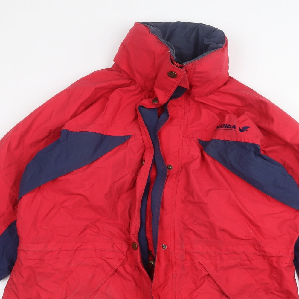 scanda Womens Red   Pea Coat Coat Size 10