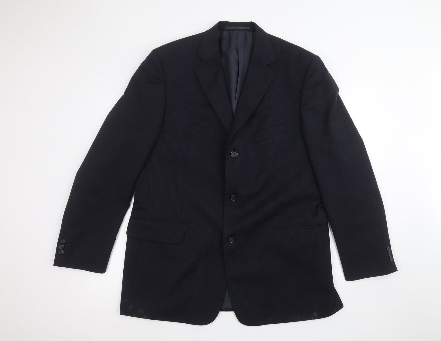 vincent pelle Mens Blue   Jacket Suit Jacket Size 44