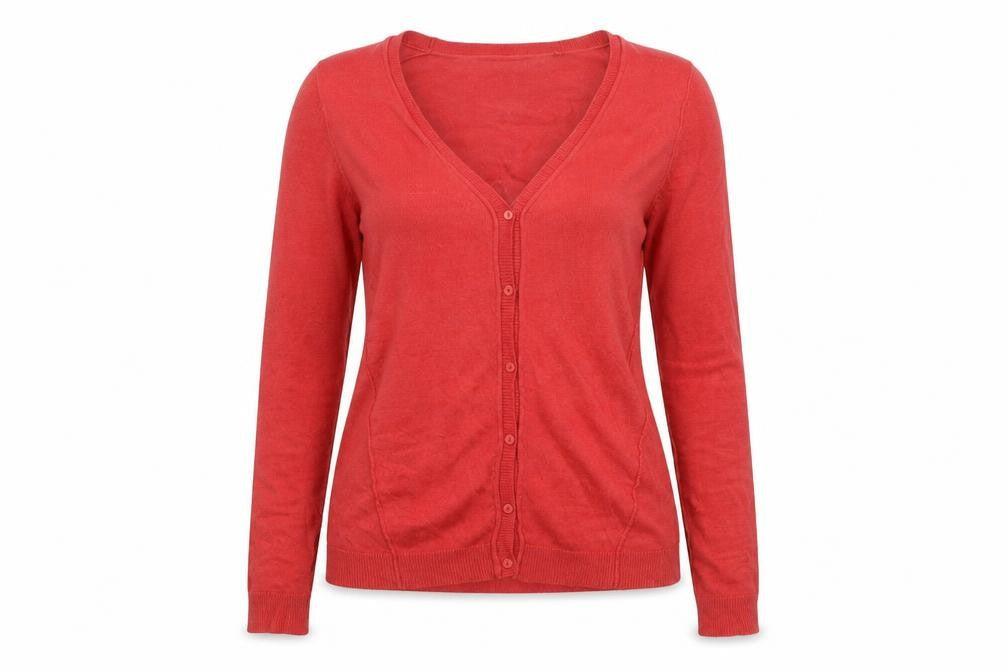 simple life Womens Red   Cardigan Jumper Size XS
