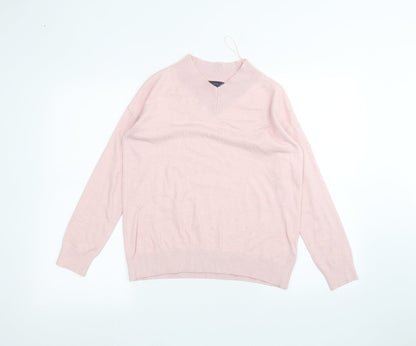 Preloved Marks and Spencer Womens Pink   Basic T-Shirt Size XS - Front