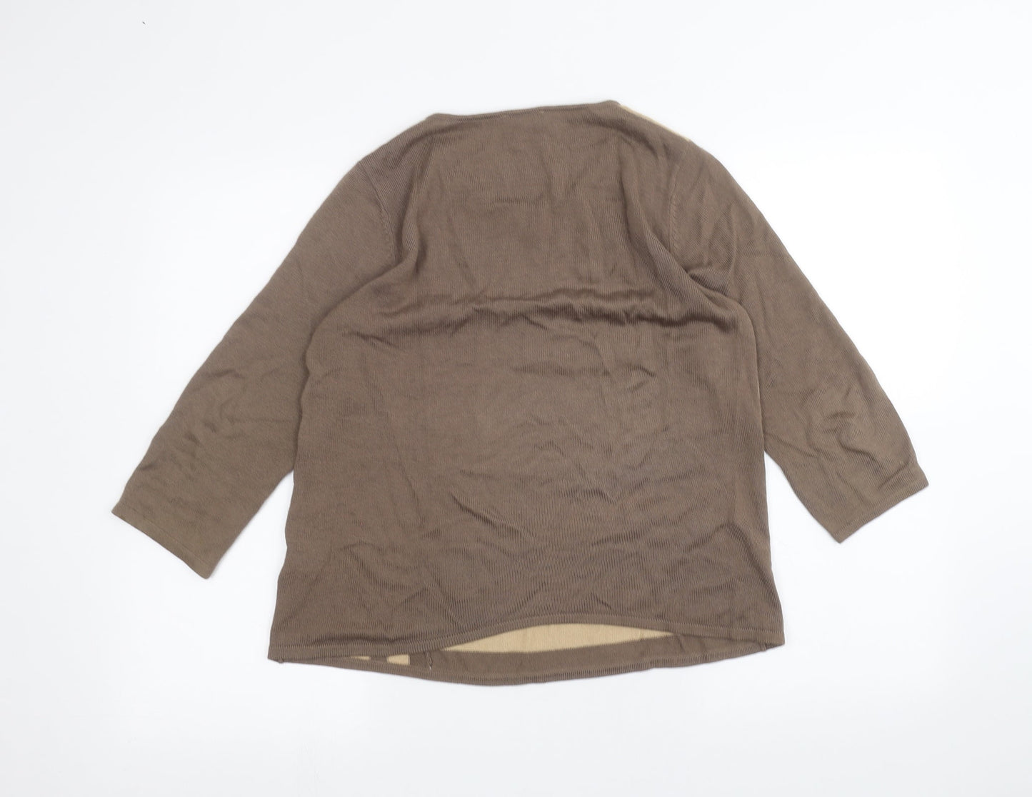 Casamia Womens Brown   Basic T-Shirt Size S