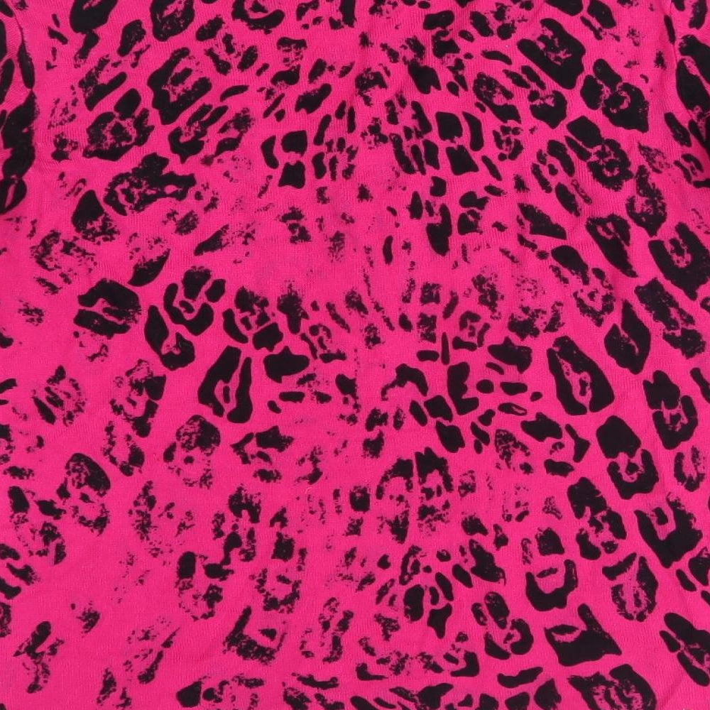 sky designs Womens Pink Animal Print  Pullover Jumper Size 2