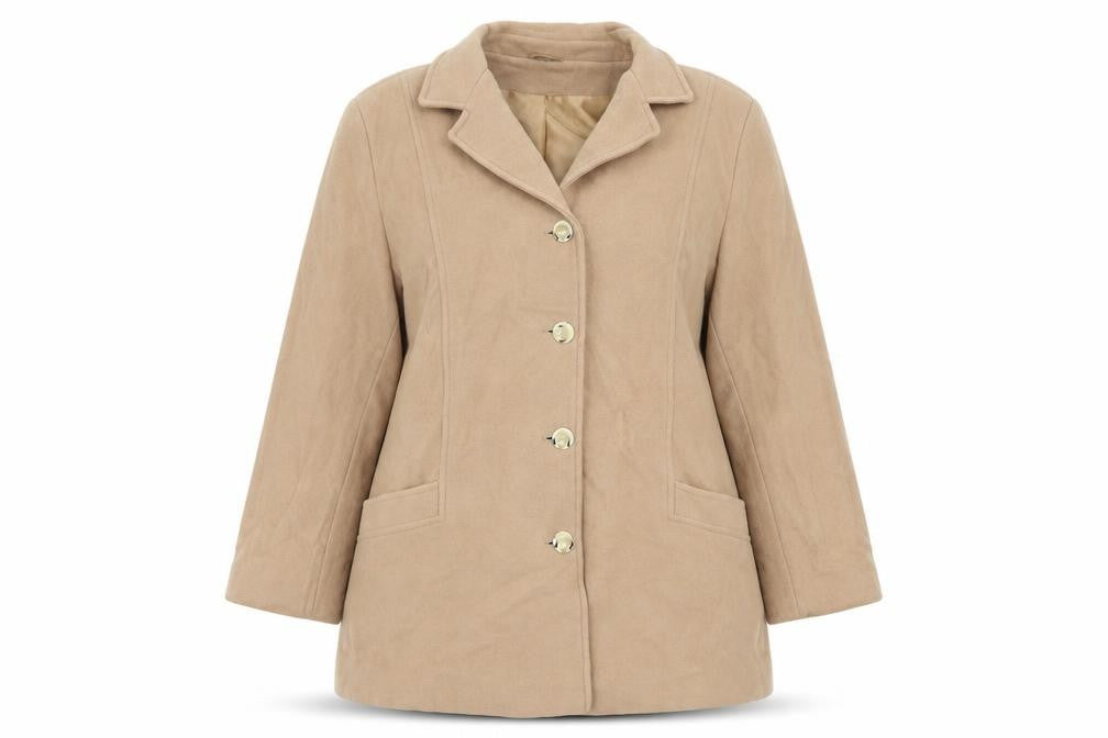 Preworn Womens Beige   Overcoat Coat One Size