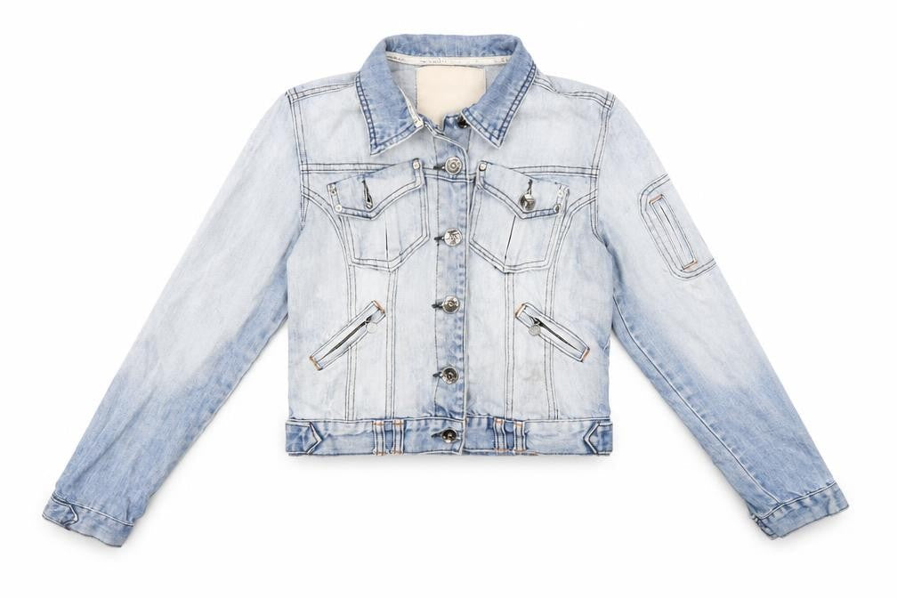 Crafted Womens Blue   Jacket  Size 10