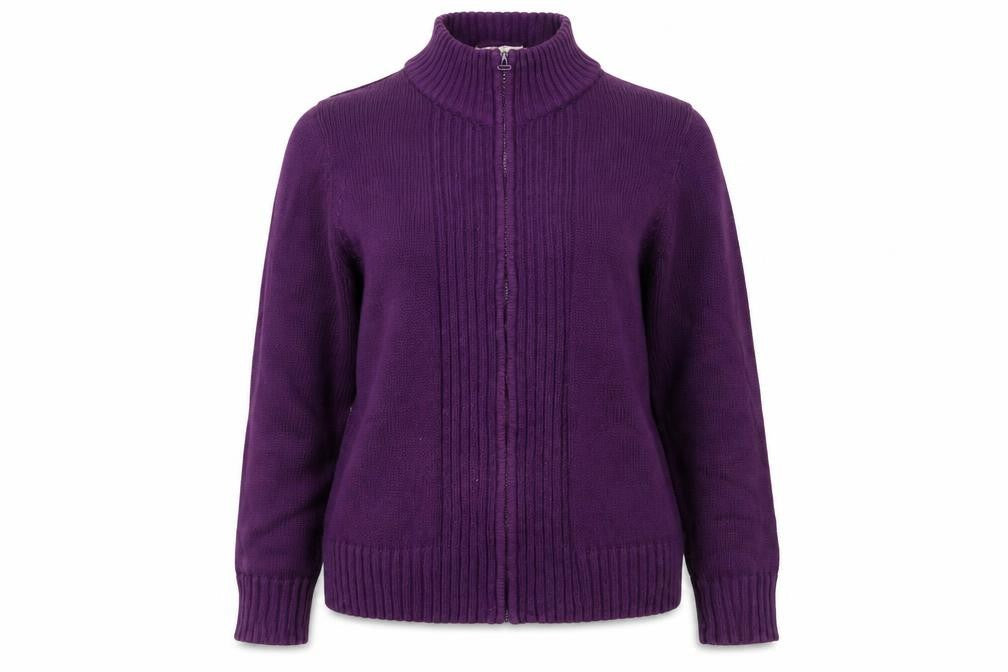 EWM Womens Purple   Full Zip Jumper Size M