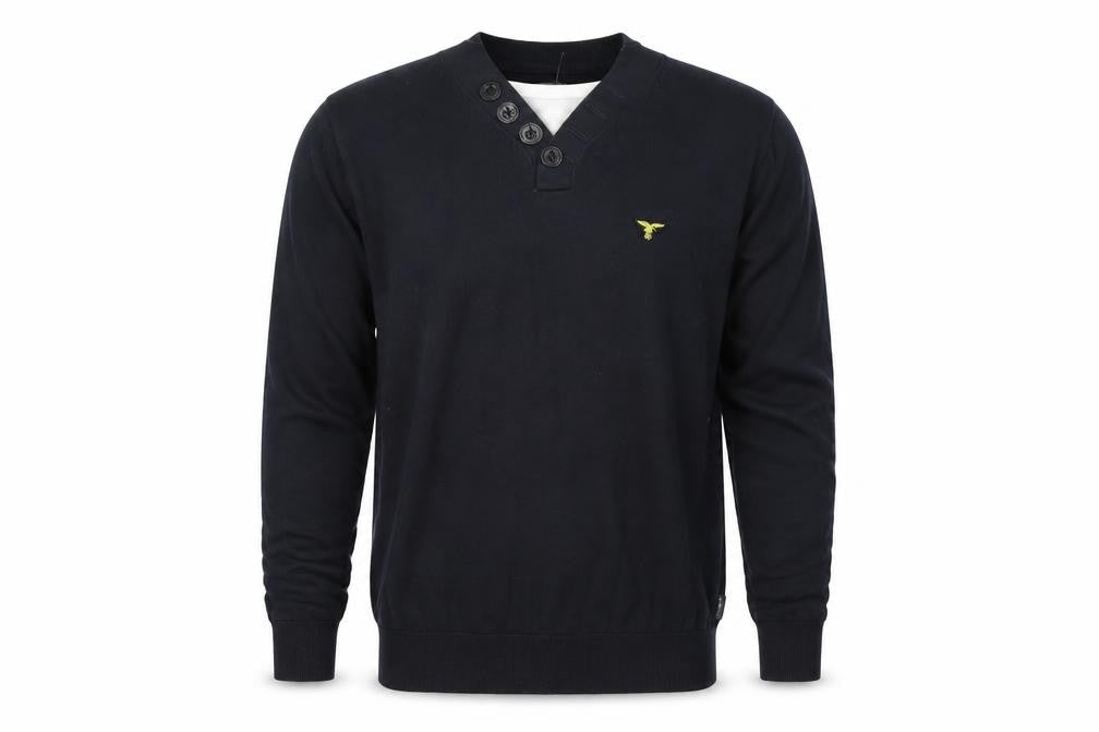 Le Breve Mens Blue   Pullover Jumper Size M