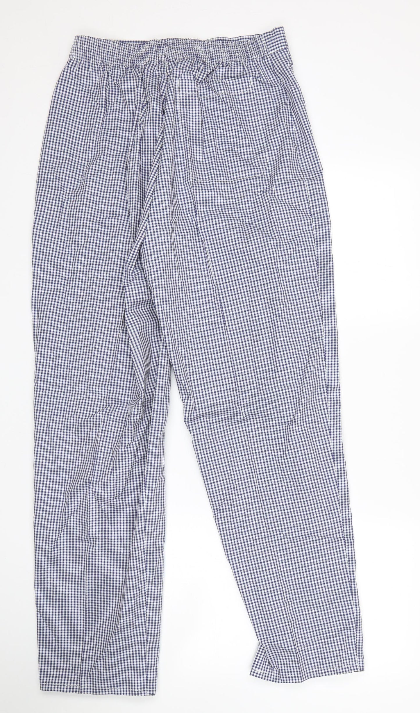 Alexandria Womens Blue Check  Trousers  Size 14 L28 in