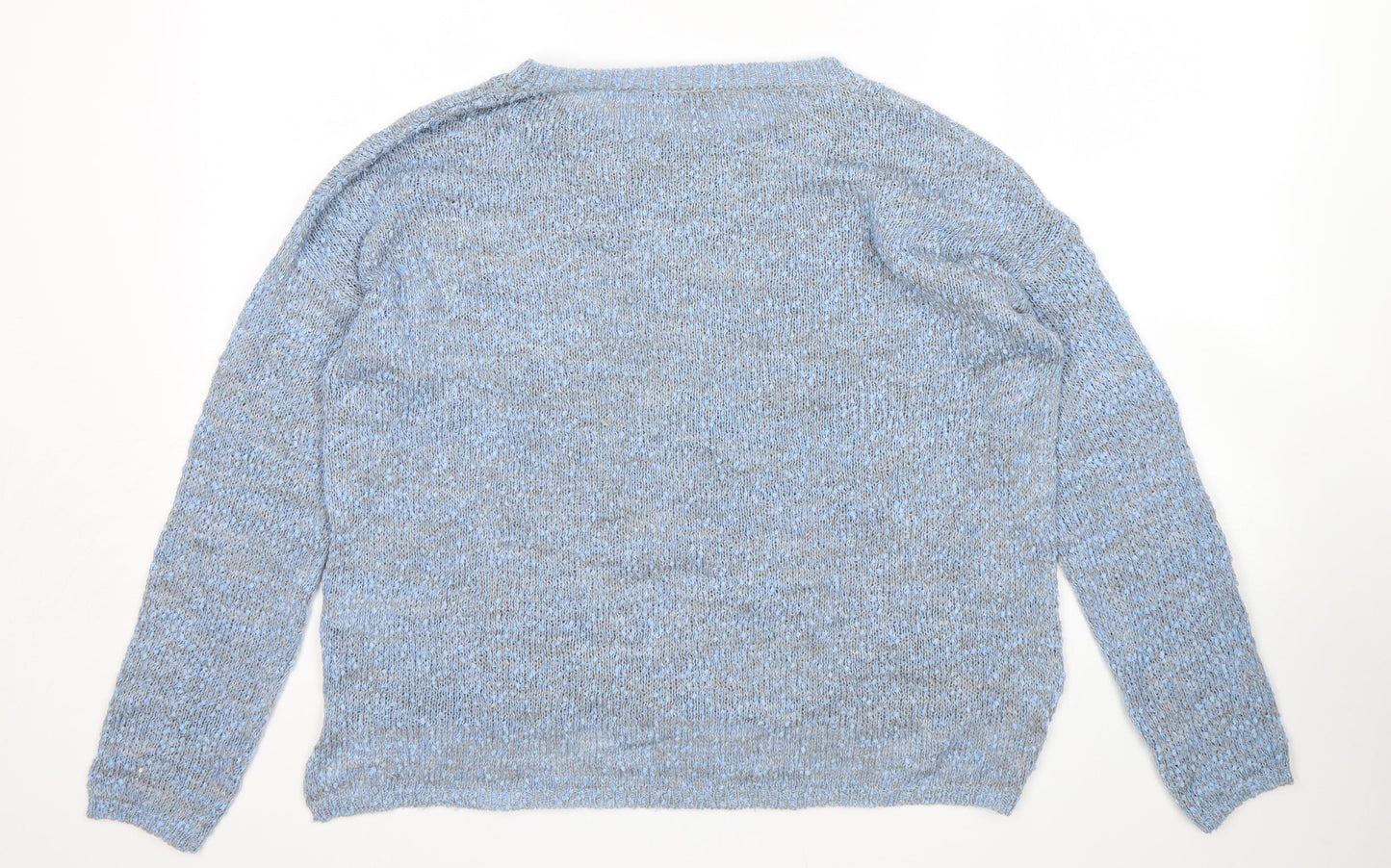 Natura Womens Blue   Pullover Jumper Size M