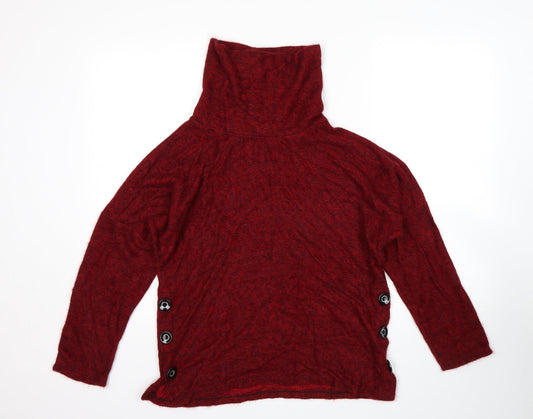 Lucca Vannuci Womens Red   Pullover Jumper Size M