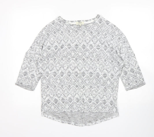 Papaya Womens Green Argyle/Diamond  Pullover Jumper Size S