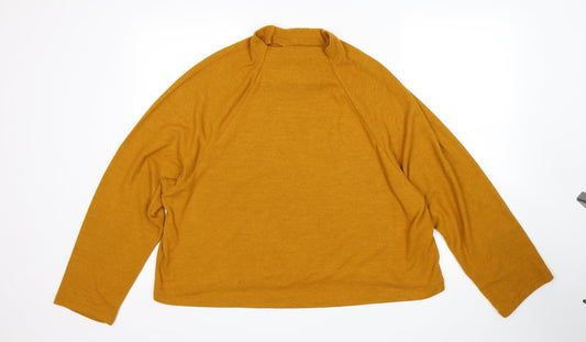 H&M Womens Yellow   Pullover Jumper Size L