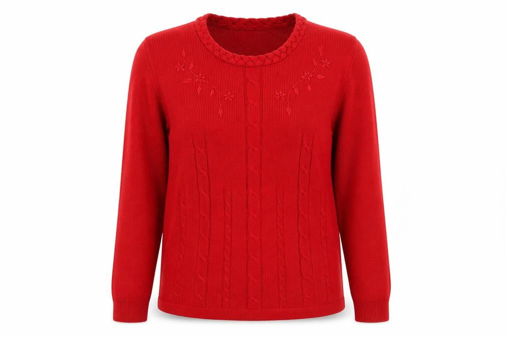 Roman Womens Red   Pullover Jumper Size S