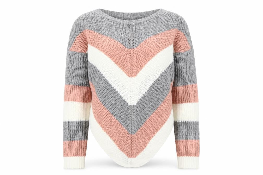 Select Womens Multicoloured Striped  Pullover Jumper Size M