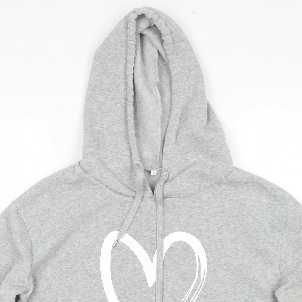 SheIn Womens Grey   Pullover Hoodie Size S