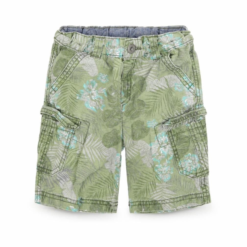 Nutmeg Boys Green Floral  Bermuda Shorts Size 5-6 Years