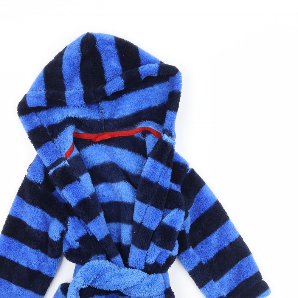 Marks and Spencer Boys Blue Striped   Robe Size 2-3 Years