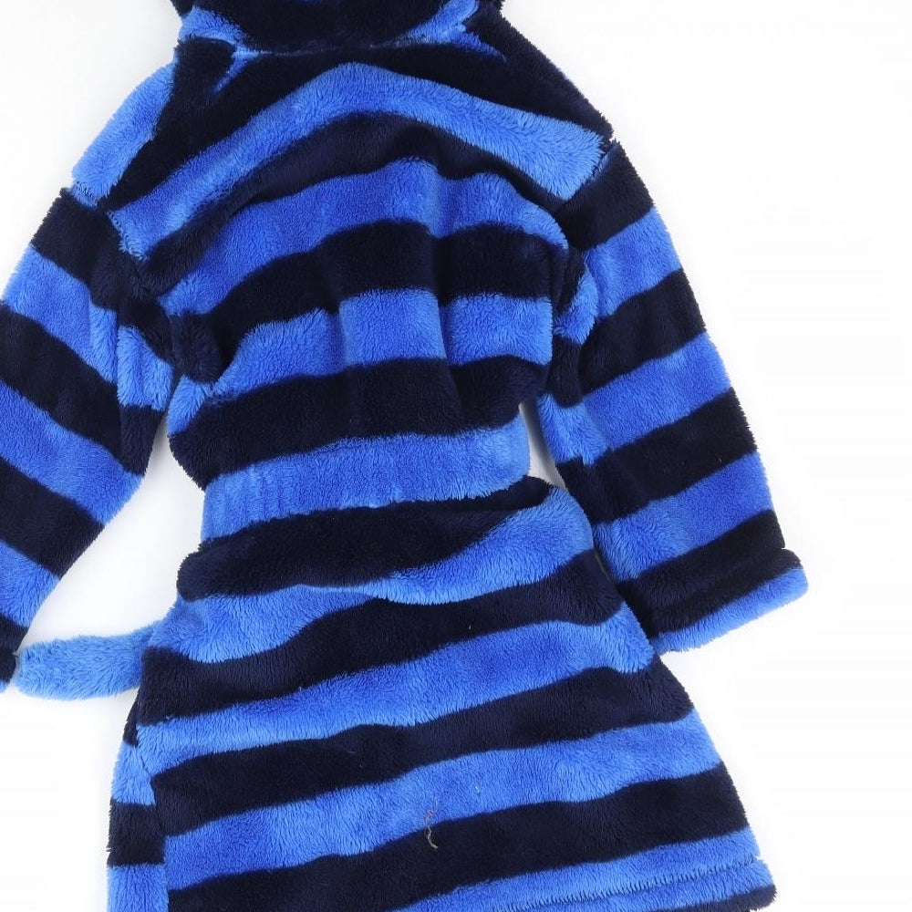 Marks and Spencer Boys Blue Striped   Robe Size 2-3 Years