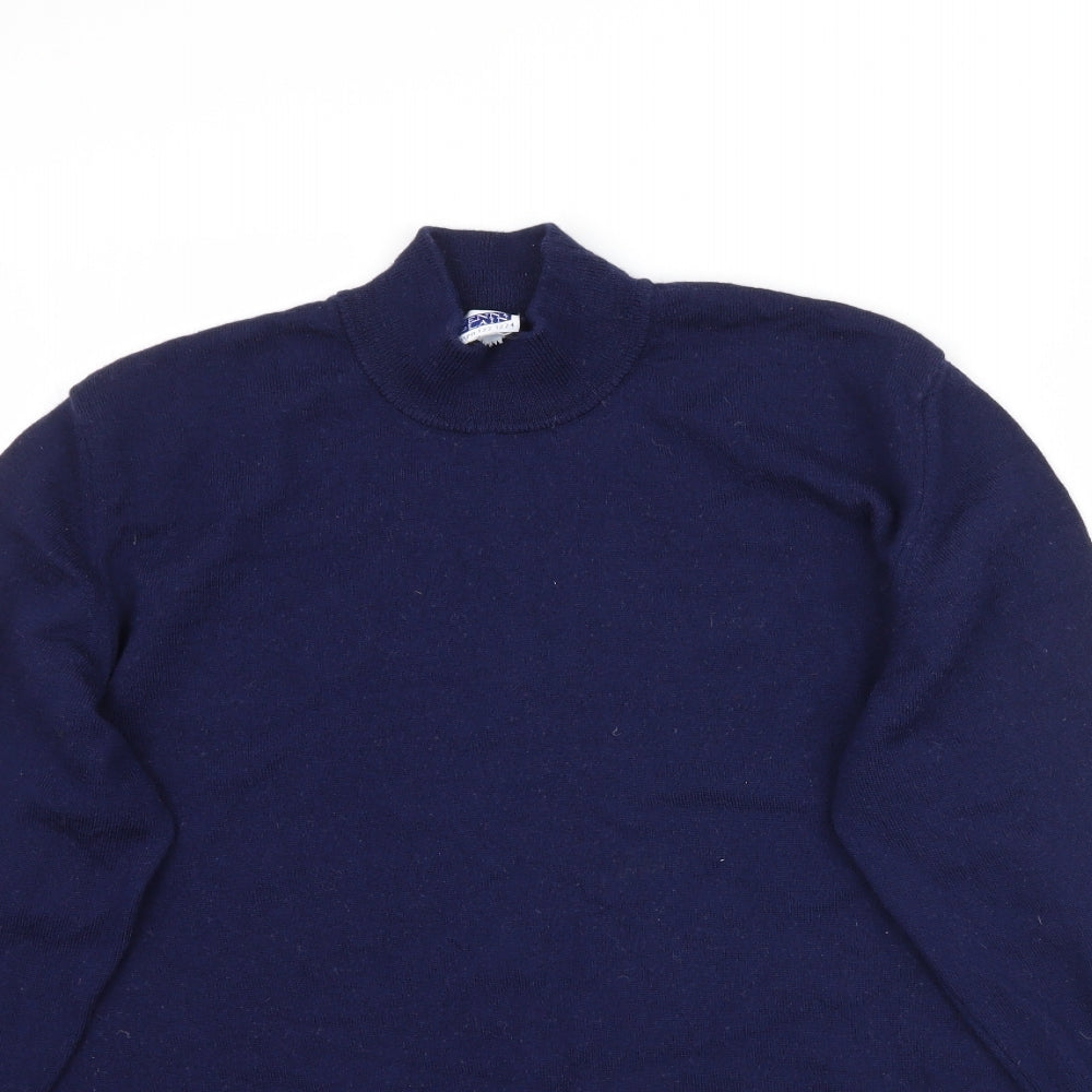 Penn Plain Womens Blue  Knit Pullover Jumper Size L