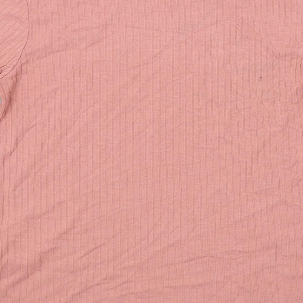 Red Herring Womens Pink Striped  Pullover Jumper Size 8