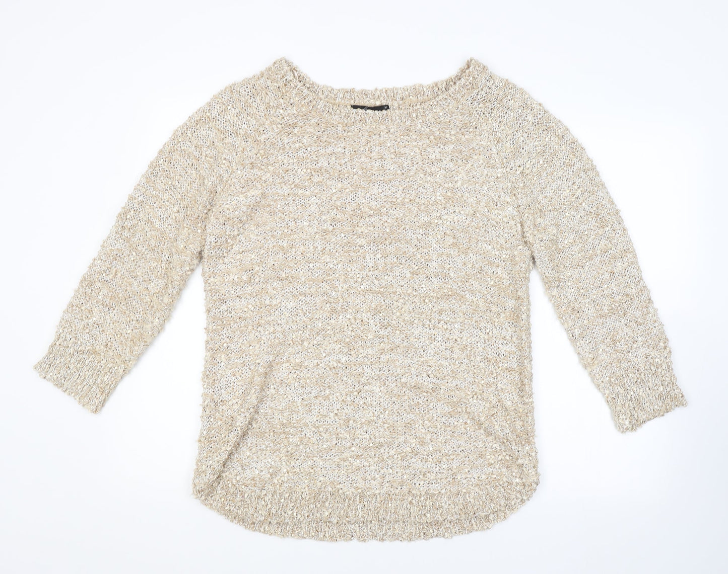 BM Womens Gold   Pullover Jumper Size M