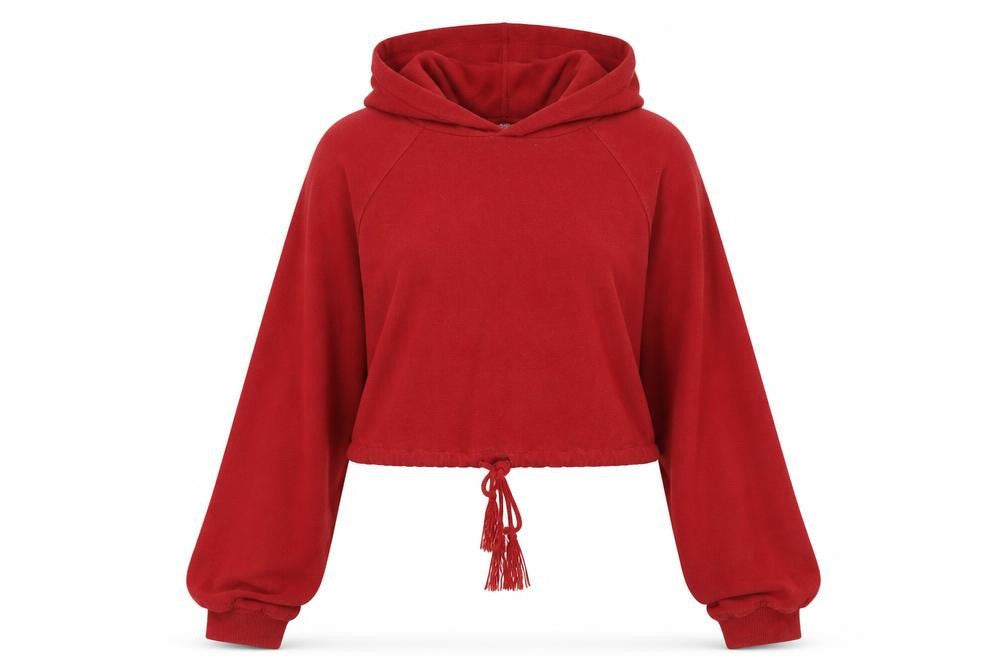 H&M Womens Red   Pullover Hoodie Size S