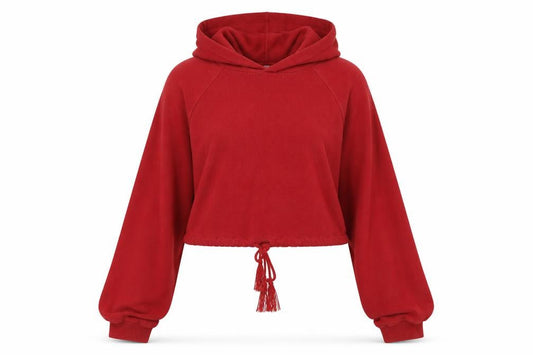 H&M Womens Red   Pullover Hoodie Size S