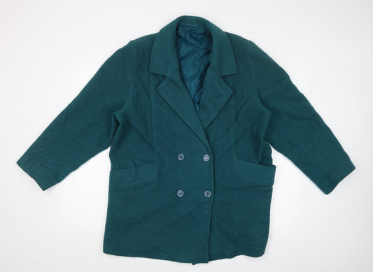Preworn Womens Green   Overcoat Coat