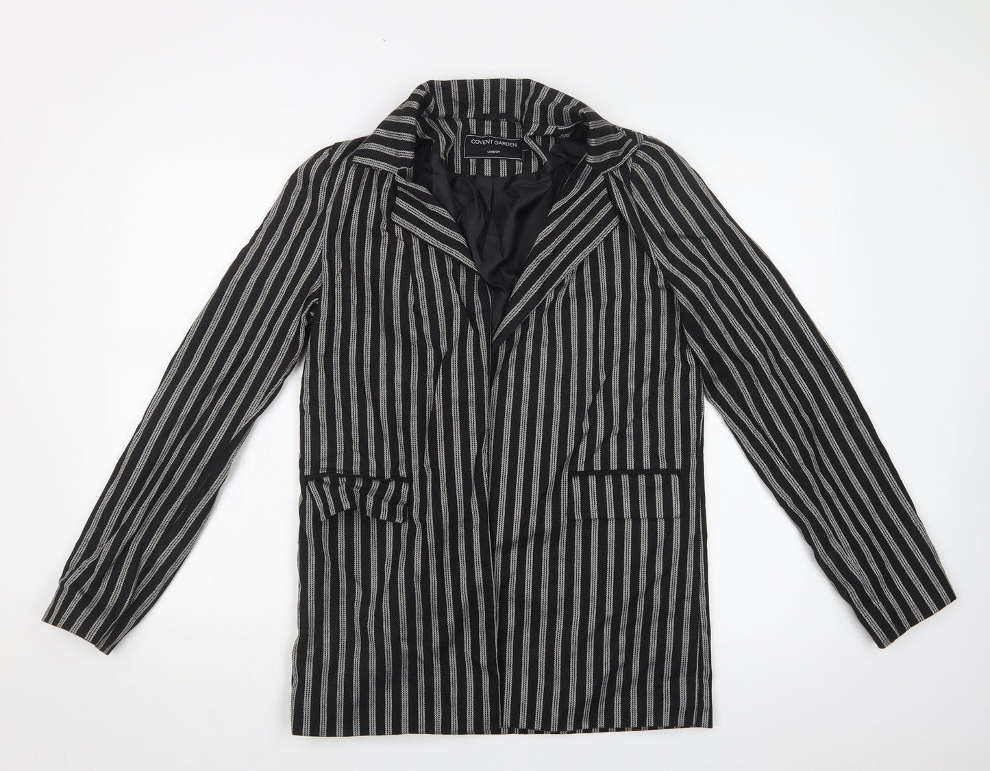 COVENT GARDEN Womens Multicoloured Striped  Jacket Blazer Size 12