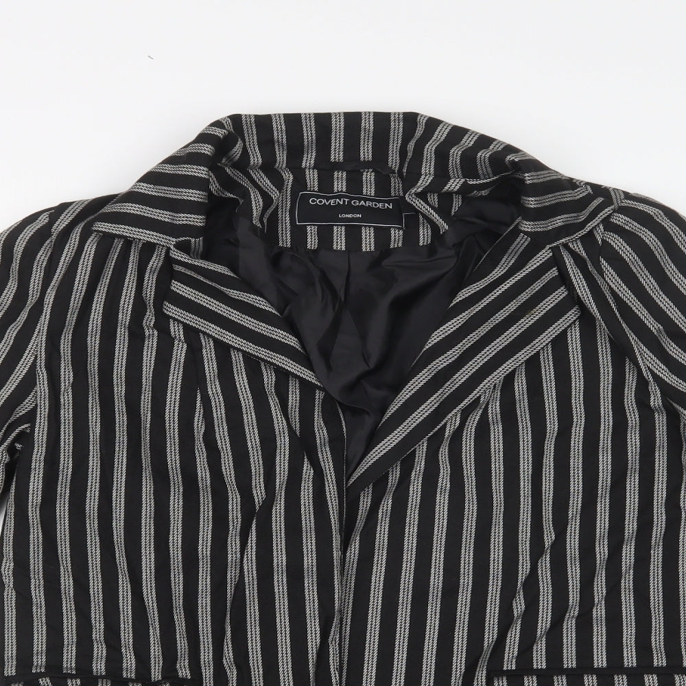COVENT GARDEN Womens Multicoloured Striped  Jacket Blazer Size 12