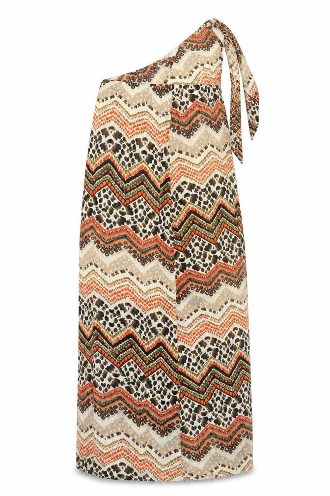 Pussycat London Womens Brown Animal Print  A-Line  Size 14