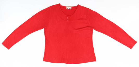 Kliss Mens Red   Pullover Jumper Size XL