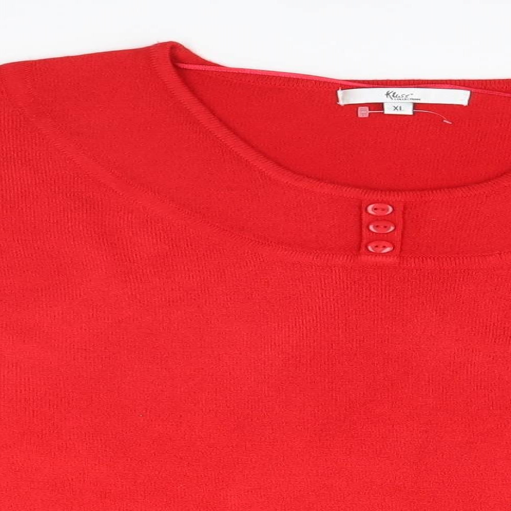 Kliss Mens Red   Pullover Jumper Size XL
