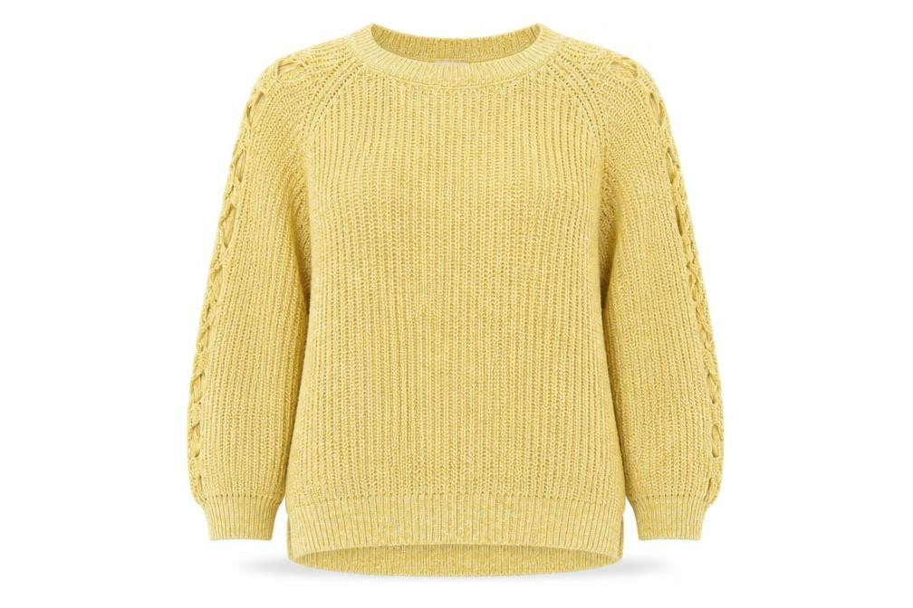 River Island Womens Yellow  Knit Pullover Jumper Size 10