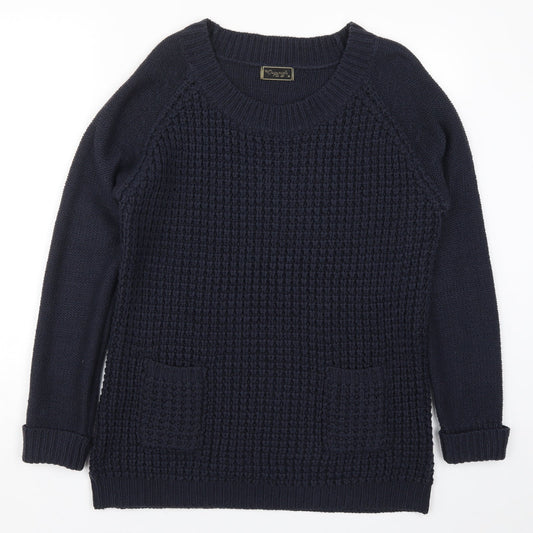 Preworn Womens Blue  Knit Pullover Jumper Size M