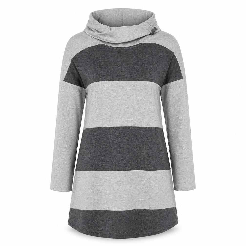 Viz a Viz  Womens Grey Striped  A-Line  Size 12