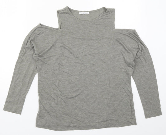 Zara Womens Grey   Basic T-Shirt Size S