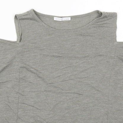 Zara Womens Grey   Basic T-Shirt Size S