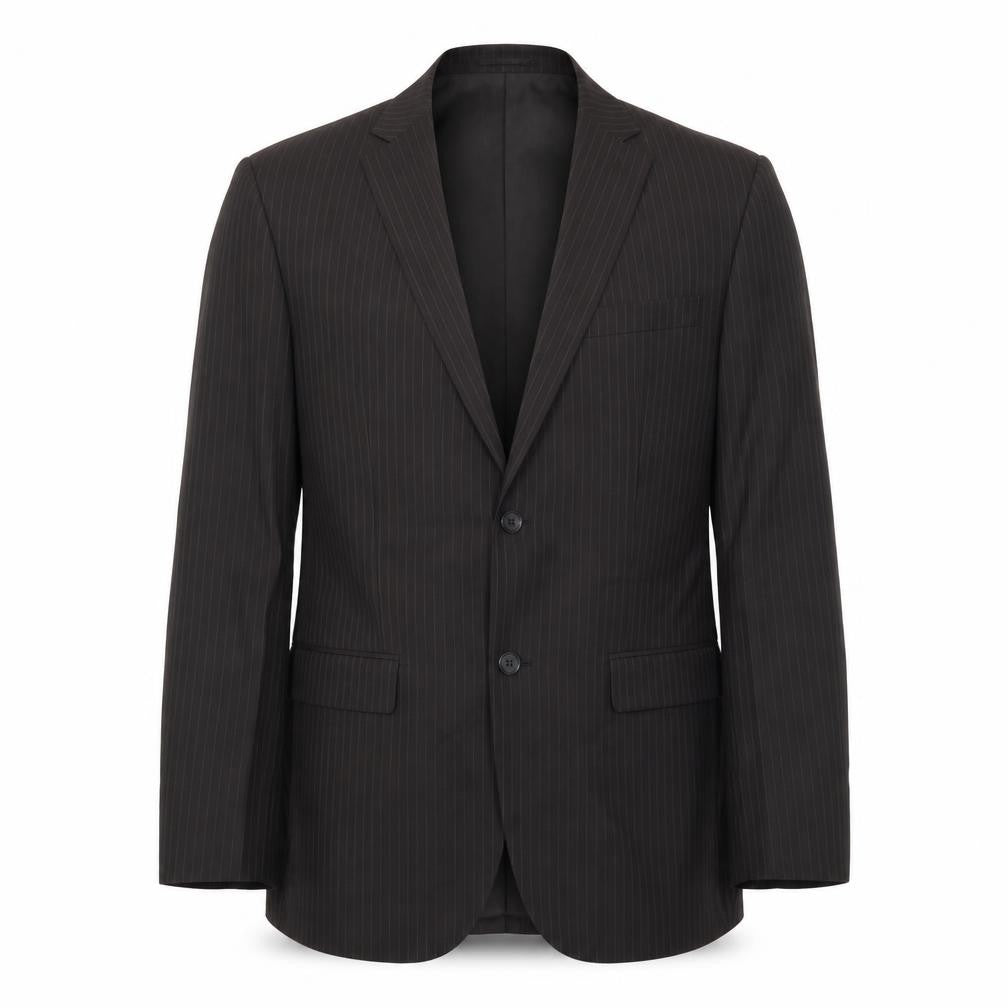 Karl Jackson Mens Brown Striped  Jacket Suit Jacket Size 38