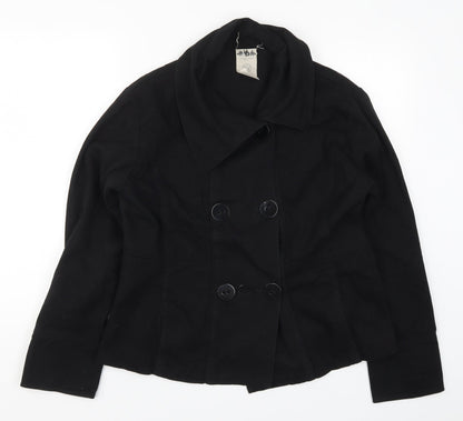 Evie Womens Black   Jacket Coat Size 16