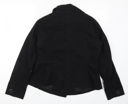 Evie Womens Black   Jacket Coat Size 16