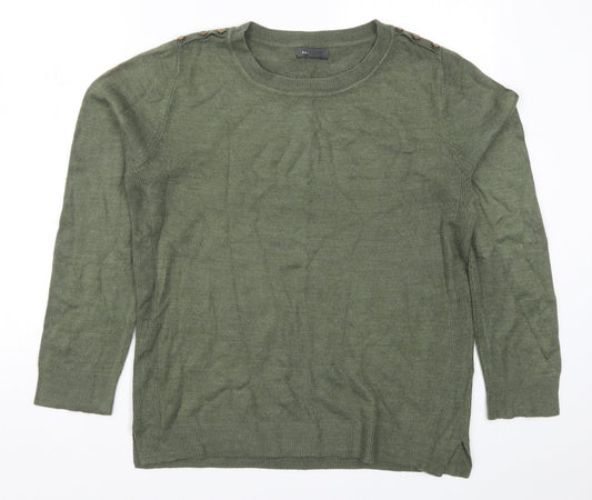 Primark Womens Green  Knit Pullover Jumper Size 14